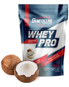 Протеин Whey Pro 1000 г coconut Geneticlab nutrition