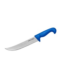 Нож кухонный SULTAN PRO для нарезки пчак 213 мм ТЭП синий AUS 8 SUP 0045BL Samura