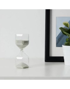 Часы песочные ИКЕА ТИЛЛСЮН прозрачное стекло белый Ikea