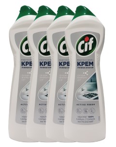 Комплект Универсальное чистящее средство Крем PROFESSIONAL ACTIVE FRESH 750 мл х 4 шт Cif