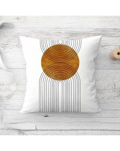 Подушка декоративная Оранжевый шар Геометрия 40х40 Zaberite