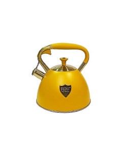 Чайник для плиты со свистком Z 4382 желтый 3 л индукционное дно покрытие ручки Soft Zeidan