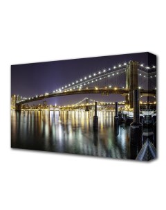 Картина на холсте Бруклинский мост 60 100 см Topposters