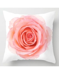 Подушка декоративная 40х40 Розовая Роза Розовая коллекция твилл Zaberite