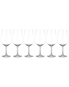 Бокалы для вина шампанского Muza Color стеклянные 21х21х15см 6 шт 694 024 Crystal bohemia