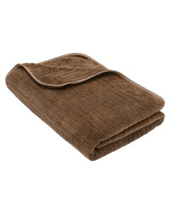 Банное полотенце Каскад L 70х140 микрофибра коричневый для ванной бани спорта Bravo