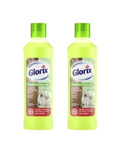 Комплект Чистящее средство для мытья пола Цветущая яблоня и ландыш 1 л х 2 шт Glorix