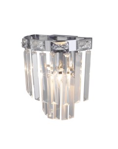 Настенный светильник Elegante 10130 1 хром с прозрачным хрусталем E14 Eurosvet