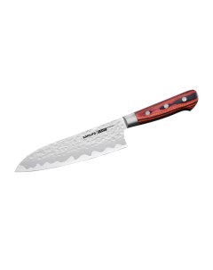 Нож кухонный KAIJU Сантоку 180 мм AUS 8 дерево с больстером SKJ 0095B Samura