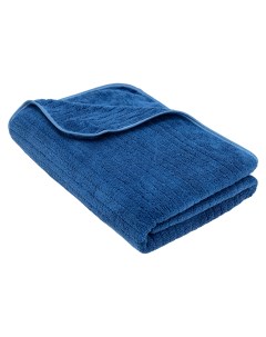 Банное полотенце Каскад L 70х140 микрофибра темно синий для ванной бани спорта Bravo