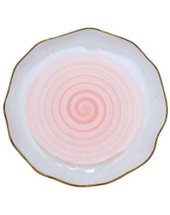 Тарелка MISTERO розовая Размер 202 520 см Garda decor