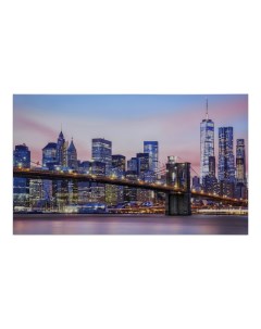 Картина на холсте Город на рассвете 60х100 см Topposters
