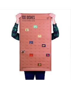 Постер 100 блюд которые нужно попробовать прежде чем умереть DYPOSTDIE_ Doiy