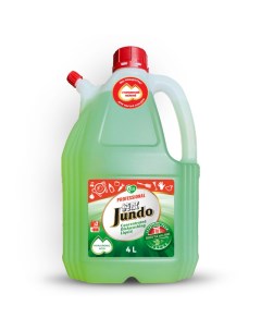 Гель для мытья посуды и детских принадлежностей Эко Концентрат Зелёный чай и мята 4л Jundo