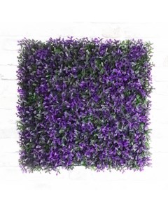 Растение искусственное Фолкнер фиолетовый модуль 50смх50см Альм-фаза