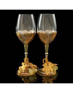 Набор из двух бокалов для вина Виноградная лоза Златоуст Nobrand