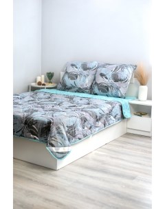 Комплект постельного белья с одеялом и простыней на резинке Евро Selena