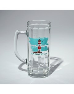 Кружка для пива Гамбург Морское приключение стеклянная 500 мл микс Luminarc