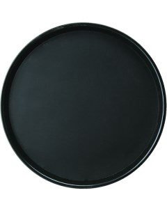 Поднос круглый 40 6 см черный пластик 1600ct p Prohotel