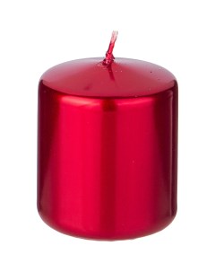 Свеча столбик 7х5 8 см красный Adpal