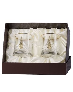 Набор бокалов для виски спасская башня в подарочной коробке Город подарков