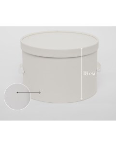 Круглая коробка для хранения белья шляп с крышкой 28 см Rompicato