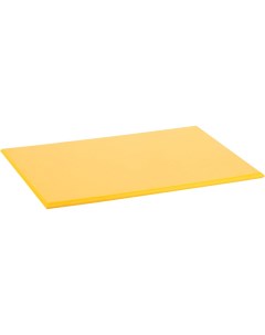 Доска разделочная ALM 38х25х1см пластик желтый Nobrand