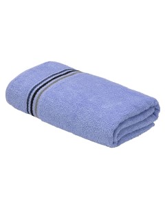Махровое полотенце для рук и лица Лайн 50х80 синий плотность 380 гр кв м Bravo