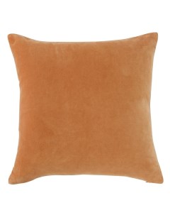 Чехол на подушку из хлопкового бархата коричневого цвета из коллекции essential 45х45 см Tkano