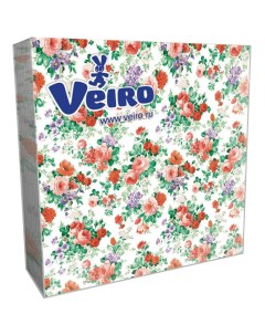Бумажные салфетки Цветы винтаж 33 х 33 см 20 шт Veiro