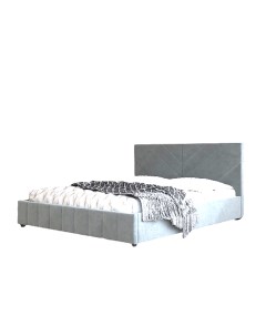 Кровать Нельсон Линия 160х200 ПМ Светло серый Вариант 5 Bravo мебель