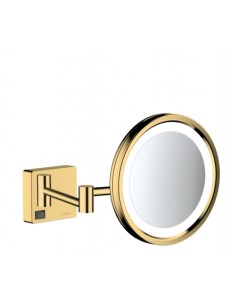 Косметическое зеркало с подсветкой AddStoris 41790990 полированное золото Hansgrohe