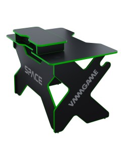Игровой стол SPACE 120 DARK зелёный с подставкой для монитора BASE Vmmgame