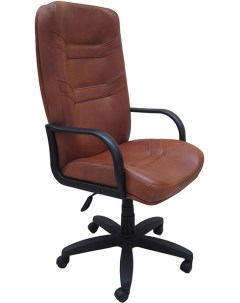 Кресло офисное Министр Стандарт M PP кожа коричневый Евростиль