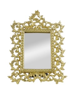 Зеркало косметическое настольное золотистое Гласар