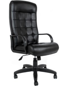 Кресло офисное Стиль кожзам черный Евростиль