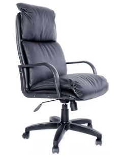 Компьютерное кресло Надир Стандарт M PP обивка натуральная кожа цвет черный Евростиль