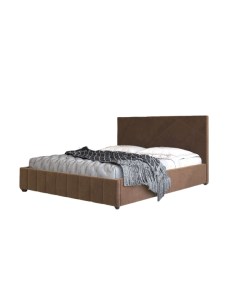 Кровать Нельсон абстракция ПМ 160х200 коричневый Вар 3 Bravo мебель