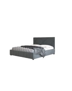 Кровать Нельсон абстракция 160х200 серый Вариант2 Bravo мебель