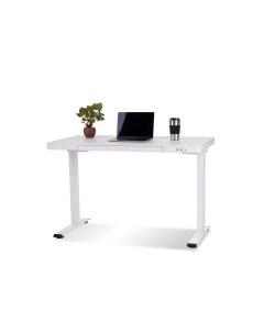Офисный стол для работы стоя и сидя 17034 Белый МДФ 120x60x6 см подстолье E4A Protect