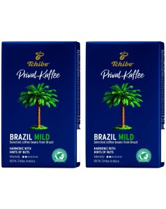 Кофе молотый Privat Kaffee Brazil Mild 2 шт по 250 г Tchibo