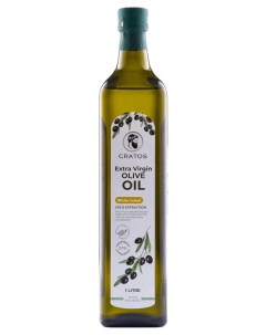 Оливковое масло Extra Virgin Olive oil Cold Extraction нерафинированное 1 л Cratos