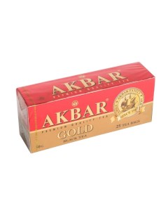 Чай черный akbar 25 пакетиков по 2 г 2 штуки Азерчай