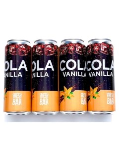 Газированный напиток Кола ванила 0 45 л х 12 шт Fresh bar