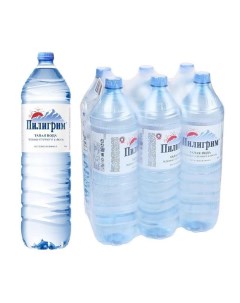 Вода минеральная питьевая 6 штук по 1 5 л негазированная пэт Пилигрим