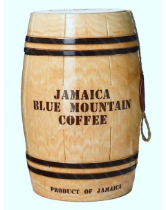 Кофе в подарочном бочонке 100 Ямайка Блю Маунтин средняя обжарка 200 гр Rokka