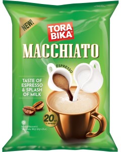 Кофе растворимый Macchiato 3 в 1 20 шт по 25 г Tora bika