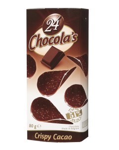 Чипсы шоколадные Chocola s тёмный шоколад бельгийские 80 г 24 chocolas