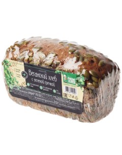 Хлеб Веган ржаной с зеленой гречкой и семенами тыквы 300 г Рижский хлеб