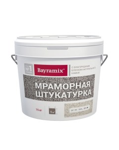 Штукатурка Kashmir White N мраморная 15 кг Bayramix